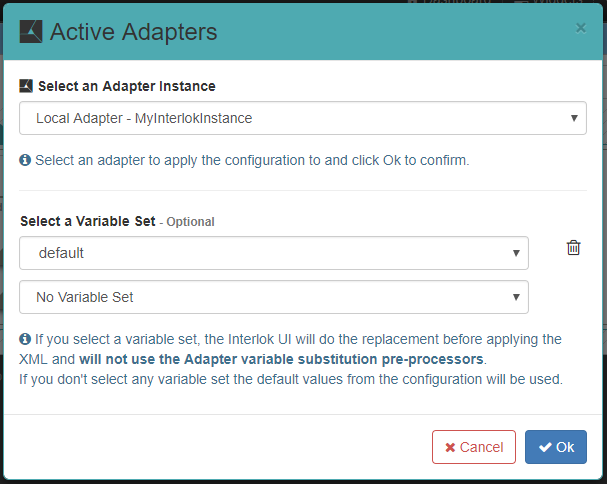 Config apply confirm modal multi varset