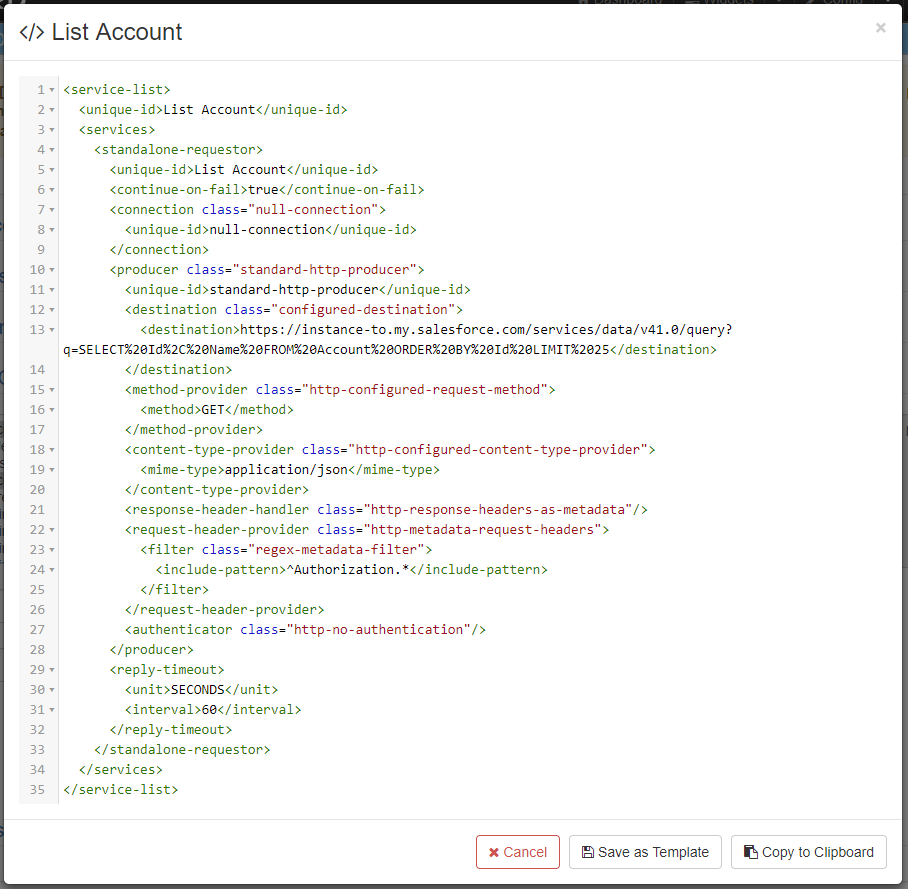 Salesforce SObjects list